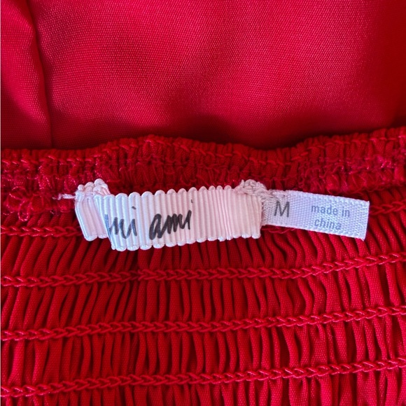 Mi Ami | Red Babydoll Mini Dress | M - Picture 7 of 8